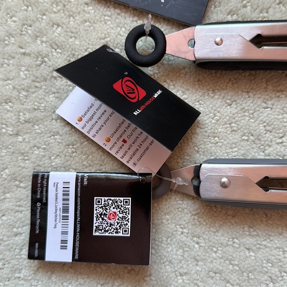 NWT 3 All-Win Stainless Steel Tongs - Picture 3 of 10